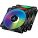 Вентилятор для корпуса Arctic Cooling P12 PWM PST A-RGB, черный (комплект 3 шт.)
