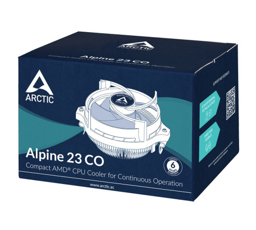 Вентилятор для процессора Arctic Cooling Alpine 23 CO, черный