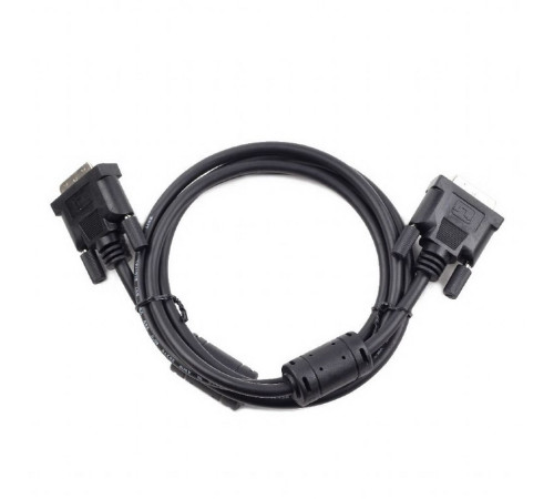Кабель DVI-D dual link Cablexpert CC-DVI2-BK-6, 25M/25M, 1.8 м, черный, экран, феррит. кольца