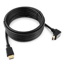 Кабель HDMI Cablexpert CC-HDMI490-15, 4.5 м, v1.4, 19M/19M, углов. разъем, черный, позол. разъемы, экран