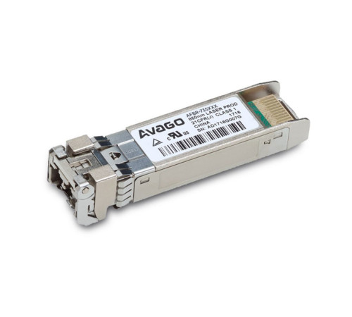 Трансивер Avago AFBR-735SMZ, 25GbE (25G/10G), SFP28, 25GBASE-SR, LC MM 100m, 850nm VCSEL laser, DMI, (0C...70C), bail de-latch, Foxconn Avago