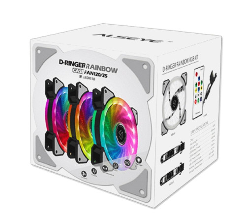 Вентилятор для корпуса ALSEYE CRLS-300DS, белый (комплект 3 шт.)