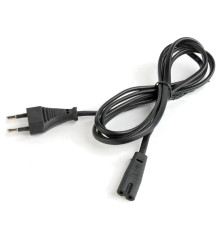 Кабель питания для аудио/видео техники Cablexpert, CEE 7/16 - C7, VDE, 2-pin, 2х0,75, 1.8 м, черный