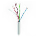 Кабель Cablexpert UTP5e, 4 пары, 0.48 мм, CCA, одножтльный, 305 м, серый