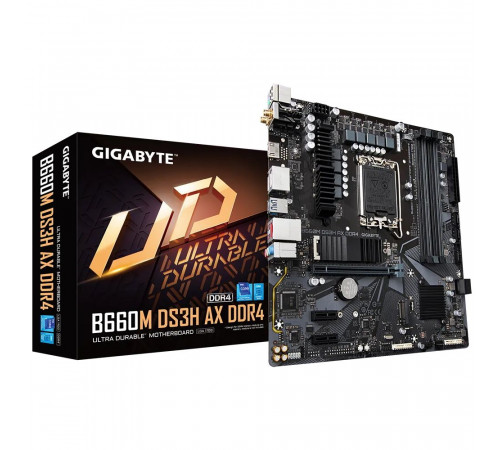 Материнская плата Gigabyte B660M DS3H AX DDR4 (LGA1700)