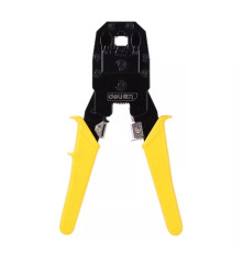 Обжимные клещи Deli DL2468 4P,6P,8P 200мм, в комплекте инструмент для снятия изоляции и набор коннектеров