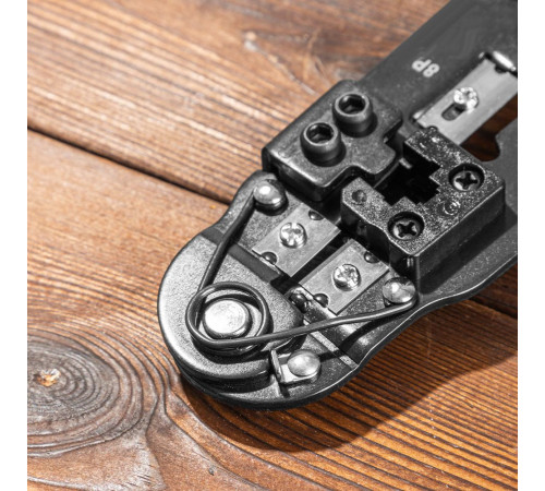 Обжимные клещи Deli  RJ45 Deli DL381008 205мм, зачистка проводов, кусачки и обжимной инструмент 3-в-1