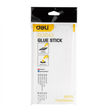 Стержни клеевые Deli DL5043, 11х200мм, белый (10 шт./уп.)