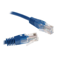 Патч-корд медный Cablexpert UTP кат.5e, 0.25 м, литой, многожильный, синий