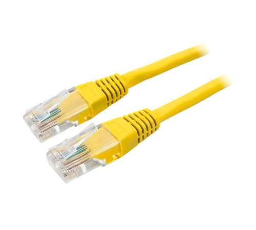 Патч-корд Cablexpert UTP кат.5e, 0.25 м, литой, многожильный, желтый