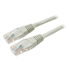 Патч-корд медный Cablexpert UTP кат.5e, 5 м, литой, многожильный, серый