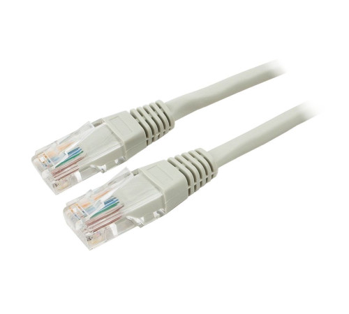 Патч-корд медный Cablexpert UTP кат.5e, 5 м, литой, многожильный, серый