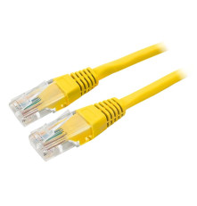 Патч-корд медный Cablexpert UTP кат.5e, 5 м, литой, многожильный, жёлтый