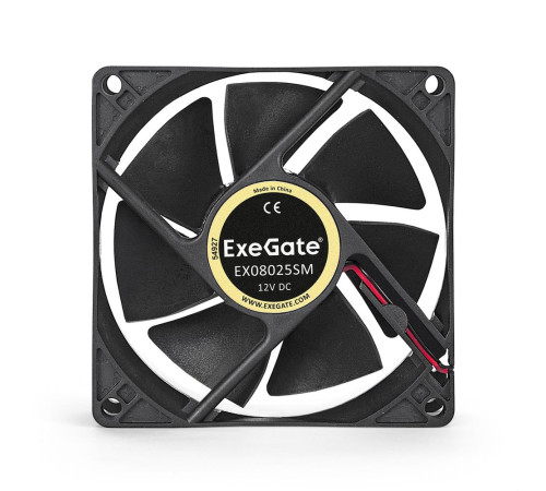Вентилятор для корпуса ExeGate EX08025SM, черный