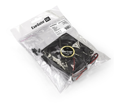 Вентилятор для корпуса ExeGate EX08025SM, черный