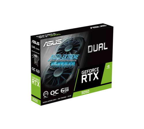 Видеокарта ASUS RTX3050 DUAL OC 6GB, GDDR6/96-bit