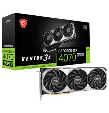 Видеокарта MSI  RTX4070 SUPER VENTUS 3X OC 12GB, GDDR6X/192-bit