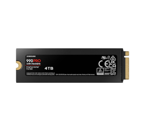 Твердотельный накопитель Samsung 990 PRO, 4TB, M.2(22x80mm)
