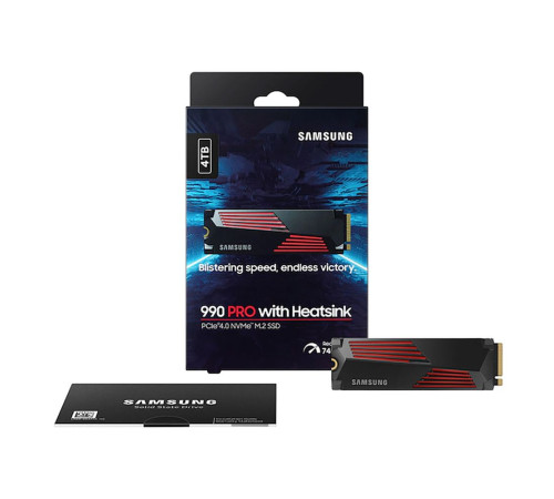 Твердотельный накопитель Samsung 990 PRO, 4TB, M.2(22x80mm)