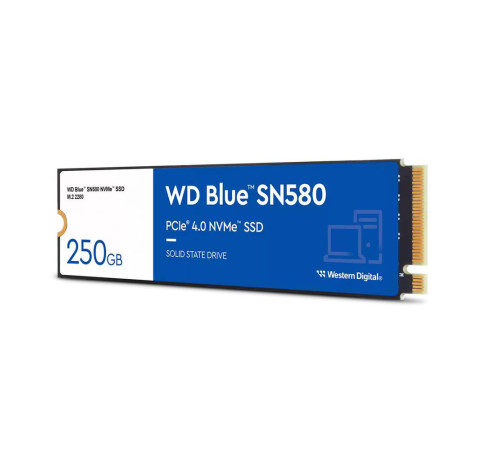 Твердотельный накопитель Western Digital Blue SN580 WDS250G3B0E, 250GB, M.2(22x80mm)