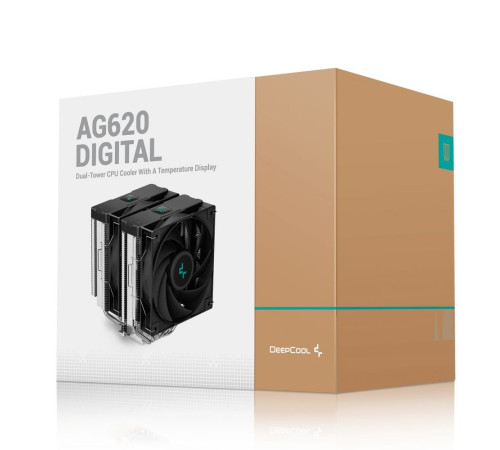 Вентилятор для процессора Deepcool AG620 DIGITAL, черный