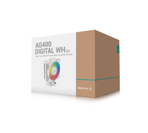 Вентилятор для процессора Deepcool AG400 DIGITAL WH ARGB R-AG400-WHADMN-G-1, белый