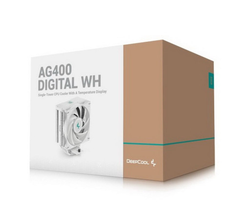 Вентилятор для процессора Deepcool AG400 DIGITAL WH R-AG400-WHNDMN-G-1, белый