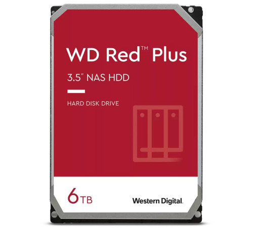 Жесткий диск 6TB Western Digital Red Plus WD60EFPX