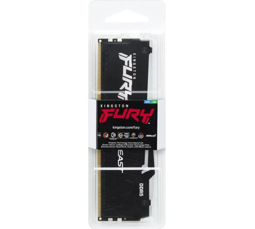 Модуль оперативной памяти Kingston 8GB FURY Beast Black RGB EXPO DDR5 5200Mhz DIMM, 1RX16 36-40-40 1.25V 288-pin 16Gbit