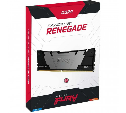 Модуль памяти Kingston 16GB DDR4 3200 FURY Renegade Black XMP Non-ECC Unbuffered DIMM (Single Module) 2RX8 16-18-18 1.35V 288-pin 8Gbit