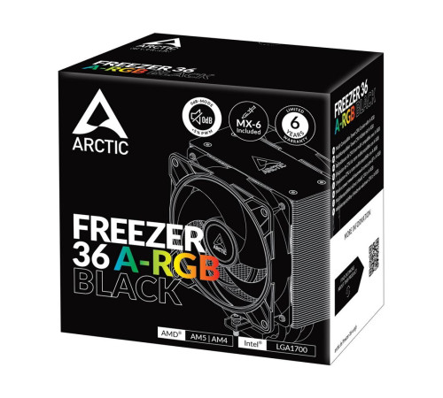 Вентилятор для процессора Arctic Cooling Freezer 36 A-RGB, черный