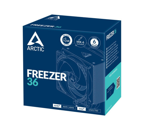 Вентилятор для процессора Arctic Cooling Freezer 36, черный
