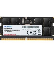 Модуль оперативной памяти ADATA 8GB 5600Mhz DDR5 SO-DIMM, CL45-46-46, 1.1V, RTL