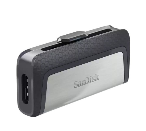 USB накопитель 64GB SanDisk Ultra Dual USB 3.2 Gen 1, черный/серебристый