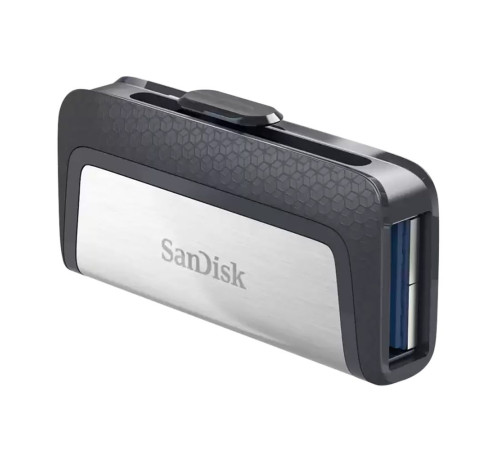 USB накопитель 64GB SanDisk Ultra Dual USB 3.2 Gen 1, черный/серебристый