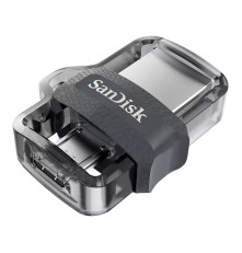 USB накопитель 32GB SanDisk Ultra Dual Drive m3.0, USB 3.2, черный/серебристый