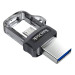 USB накопитель 32GB SanDisk Ultra Dual Drive m3.0, USB 3.2, черный/серебристый