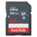 Карта памяти SDXC 64GB SanDisk Ultra SDSDUNR-064G-GN3IN Class 10 UHS I