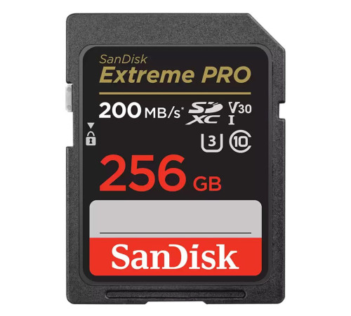 Карта памяти SDXC 256GB SanDisk Extreme Pro Class 10 UHS-I U3 V30