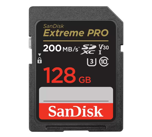 Карта памяти 128GB SDXC SanDisk Extreme Pro SDSDXXD-128G-GN4IN Class 10 UHS-I U3