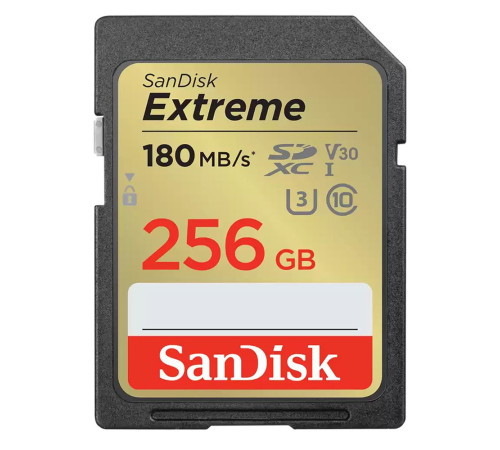 Карта памяти SDHC 256GB SanDisk Extreme SDSDXVV-256G-GNCIN Class 10 UHS-I U3 V30