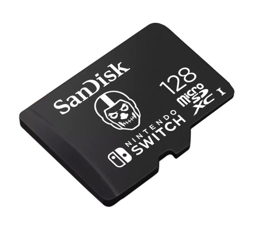 Карта памяти microSDXC 128GB  SanDisk Nintendo Fortnite Edition Skull Trooper SDSQXAO-128G-GN6ZG Class 10 UHS-I, без адаптера
