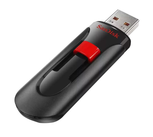 USB накопитель 64GB SanDisk Cruzer Glide USB 2.0, черный/красный