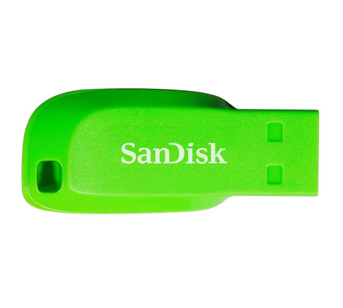 USB накопитель 16GB SanDisk Cruzer Blade USB 2.0, зеленый