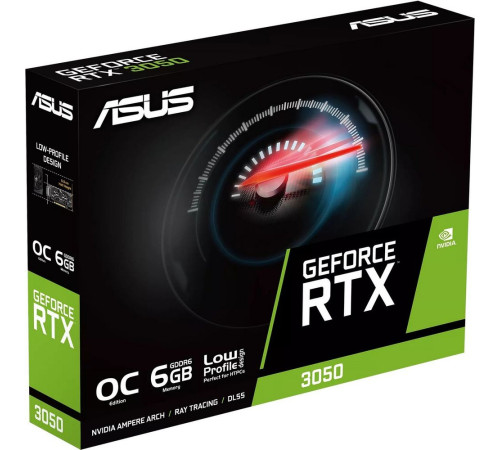 Видеокарта ASUS RTX3050-O6G-LP-BRK 6Gb, GDDR6/96-bit