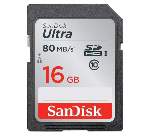 Карта памяти SDHC 16GB SanDisk Ultra Class 10 UHS-I