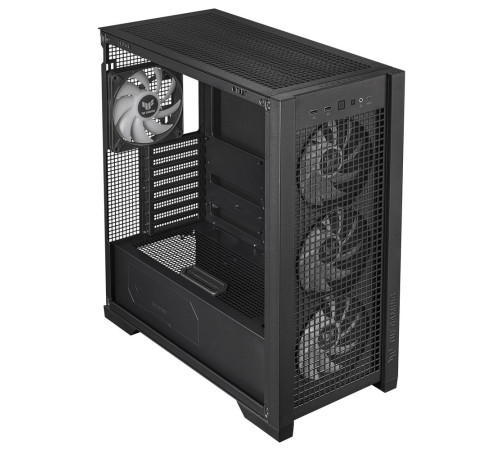 Корпус ASUS TUF GAMING GT302 TG ARGB BLACK (90DC00I0-B19000) GT302/ARGB FANS/BLK