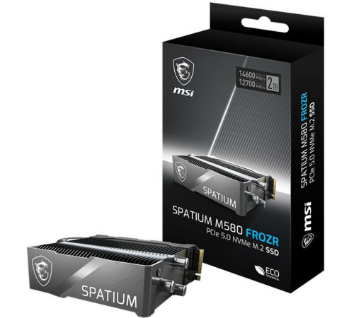 Твердотельный накопитель MSI SPATIUM M580 FROZR, 2000GB, M.2(22x80mm)