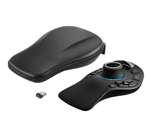 Мышь беспроводная 3DConnexion 3DX-700119 SpaceMouse Pro, черный