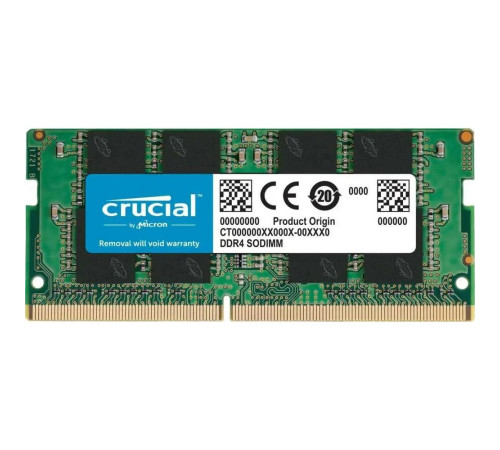 Модуль памяти Crucial CT8G4SFRA32A 8GB DDR4 3200 SO DIMM Non-ECC, CL22, 1.2V, OEM (903525)